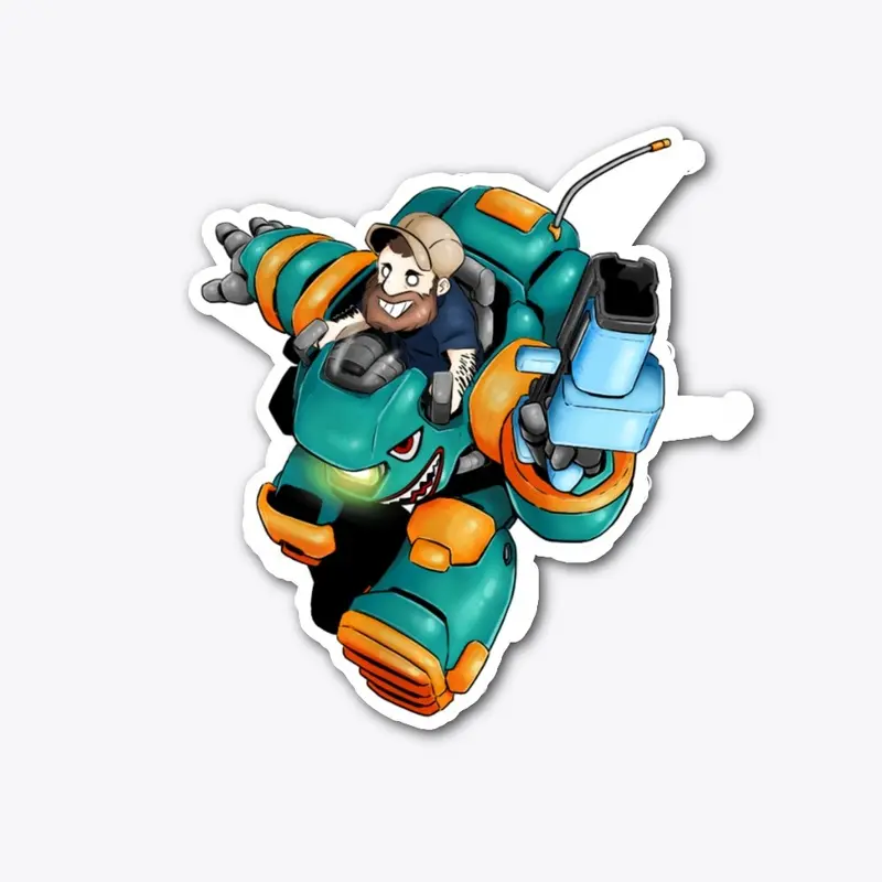 Mech Riding Sticker